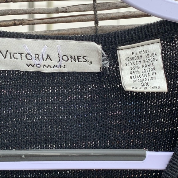 Victoria Jones Women’s Cardigan Sweater Christmas Holiday Packages Size 2X - Picture 5 of 5